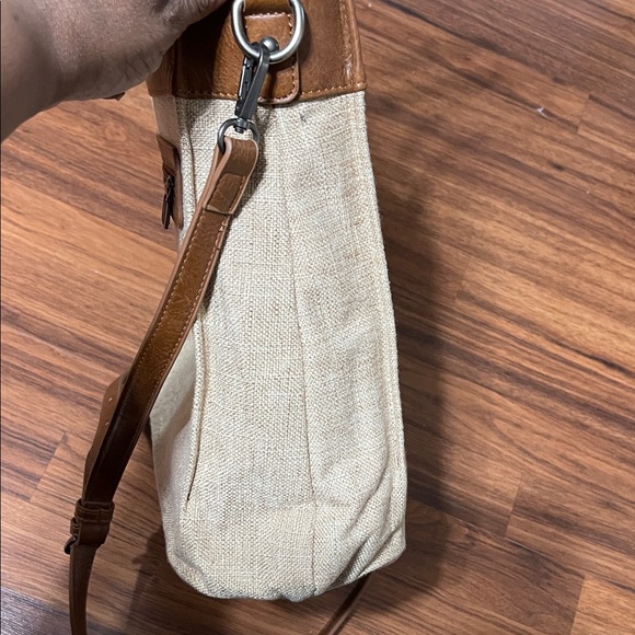 Wrangler buckin bronco rodeo Cream and Brown Tote Bag - Picture 11 of 11